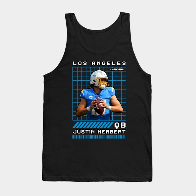 JUSTIN HERBERT - QB - LOS ANGELES CHARGERS Tank Top by Mudahan Muncul 2022